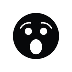 Black solid icon for shock