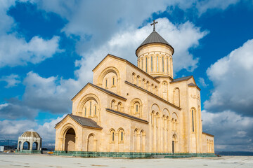 Fototapeta na wymiar New Makhata Iveron Icon of the Mother of God Church, Tbilisi