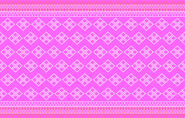 Thai fabric pattern design.thai silk fabric pattern background use for Wallpaper,Tablecloths, Shirts, Blankets and other textile products.Vector illustration eps10