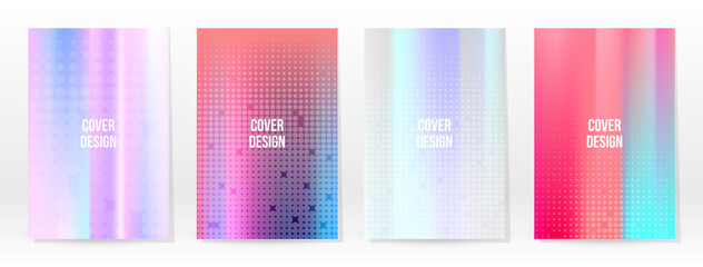 Holographic Poster Set Iridescent Technology Cover