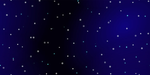 Falling Snowflakes seamless pattern flying snow