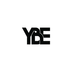 ybe letter original monogram logo design