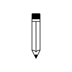 pencil icon in trendy flat style 