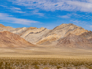 Sunny view of the Meiklejohn Peak at Amargosa Valley