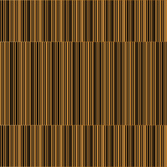 Vertical stripe of pattern. Design regular lines gold on black. Design print for illustration, texture, wallpaper, background.