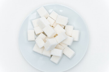 refined sugar on a plate calories sweets