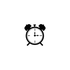 Simple digital clock icon vector logo