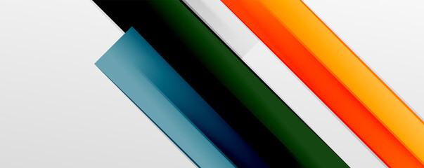 Multicolored lines background. Design template for business or technology presentations, internet posters or web brochure covers