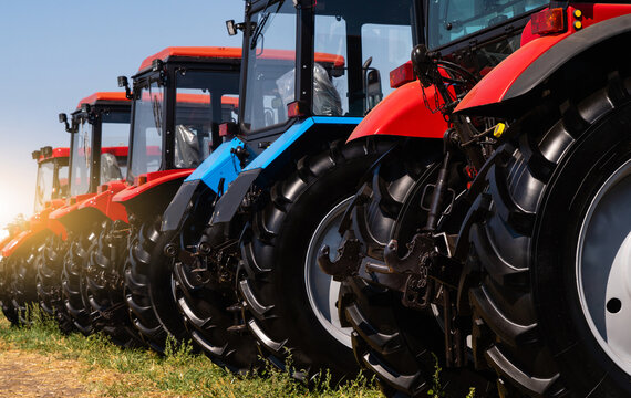 Fototapeta Agricultural tractors sale