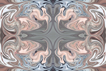 Abstraction combined into a collage using distortion of color and layer shape. © Waldemar