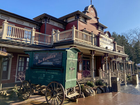 Disneyland American Park Animation Street Of The Eurodisney In Paris Marne La Vallee In France