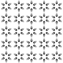 Seamless of six nile pattern. Design regular tile black on white background. Design print for illustration, texture, textile, wallpaper, background.