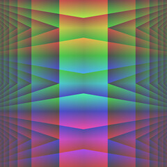 Obraz premium A variety of colourful patterns that are loosely art deco