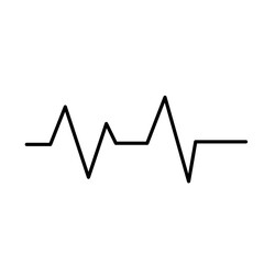 music beat glyph flat icon illustartion