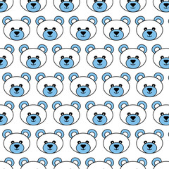 seamless teddy bear pattern for baby supplies, wallpaper, diapers, notebooks.
