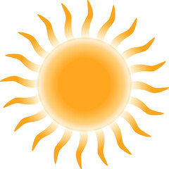 Vitamin D symbol sun icon design. Vector illustration.