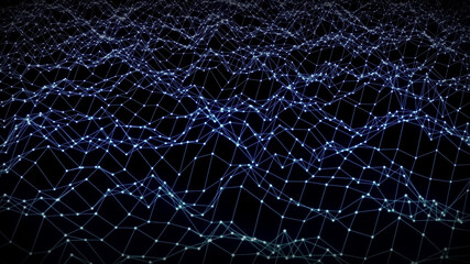 青のネットワークイメージ