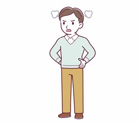 人物全身斜め