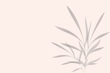 Leaves shadow background. The effect of overlaying shadows. Vector texture for background, wallpaper, own design