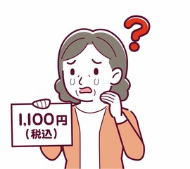 総額表示義務化のイラスト