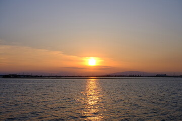 Fototapeta premium sunset in the sea