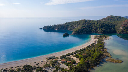 A fascinating view that has the unique nature of Oludeniz which is a county of Fethiye in Turkey. Because of its warm climate and fresh air, it has been an important destination to visit for tourists.