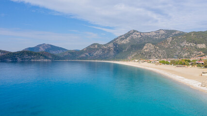 A fascinating view that has the unique nature of Oludeniz which is a county of Fethiye in Turkey. Because of its warm climate and fresh air, it has been an important destination to visit for tourists.