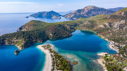 A fascinating view that has the unique nature of Oludeniz which is a county of Fethiye in Turkey. Because of its warm climate and fresh air, it has been an important destination to visit for tourists.