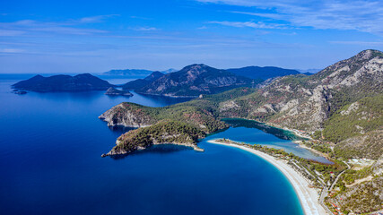 A fascinating view that has the unique nature of Oludeniz which is a county of Fethiye in Turkey. Because of its warm climate and fresh air, it has been an important destination to visit for tourists.