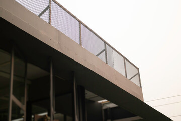 Modern shop design with outdoor rooftop