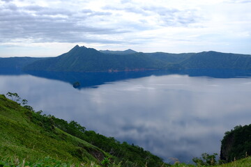 Naklejka na ściany i meble lake Mashu in Hokkaido Japan2