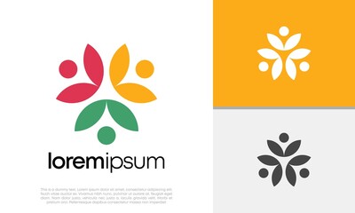 Global Community Logo Icon Elements Template. Community human Logo template vector. Community health care. Abstract Community logo. Human Resources Consulting Company.