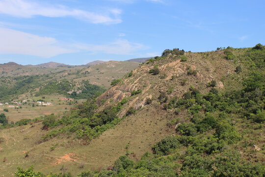 Sibebe second largest monolite rock in Eswatini, Swaziland, granite mountain