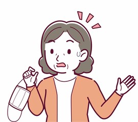 マスクを外した人のイラスト