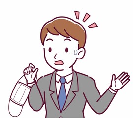 マスクを外した人のイラスト
