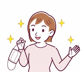 マスクを外した人のイラスト