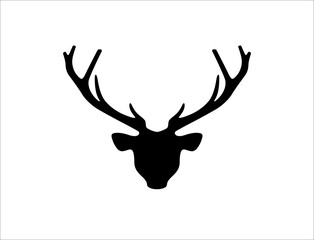 Deer logo design vector illustration	
