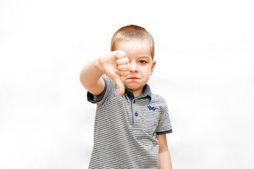 
disgruntled, sad boy