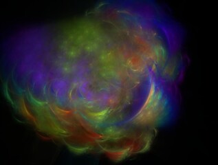 Obraz premium Imaginatory fractal background generated Image