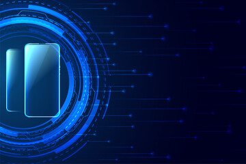mobile technology futuristic digital background design