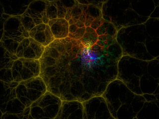 surreal futuristic digital 3d design art abstract background fractal illustration for meditation and decoration wallpaper
