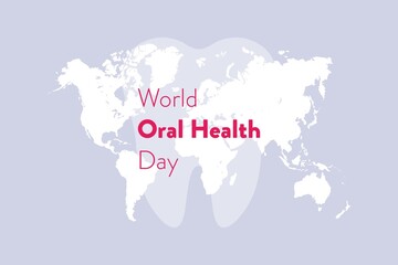 Vector illustration on the theme of World Oral Health day on March 20th.