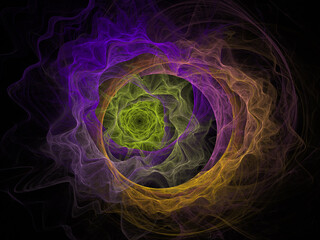 surreal futuristic digital 3d design art abstract background fractal illustration for meditation and decoration wallpaper
