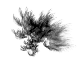 Obraz premium surreal futuristic digital 3d design art abstract background fractal illustration for meditation and decoration wallpaper 