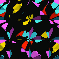 Fototapeta na wymiar Geometric vector pattern with triangular elements. abstract ornament for wallpapers and backgrounds. 