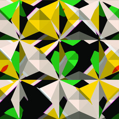 Geometric vector pattern with triangular elements. abstract ornament for wallpapers and backgrounds. 