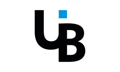 monogram UB logo vector
