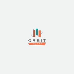 orbit retro design vintage 1960 home logo