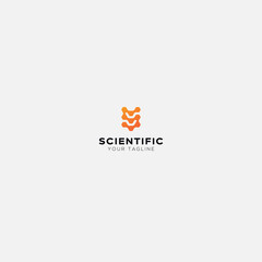 simple letter S monogram connection scientific logo