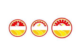 this creative and unique Agriculture logo and icon design